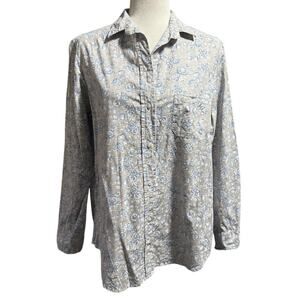 Grayson by Frank & Eileen Hero Shirt Size 3(M) Blue Floral Cotton Button Up